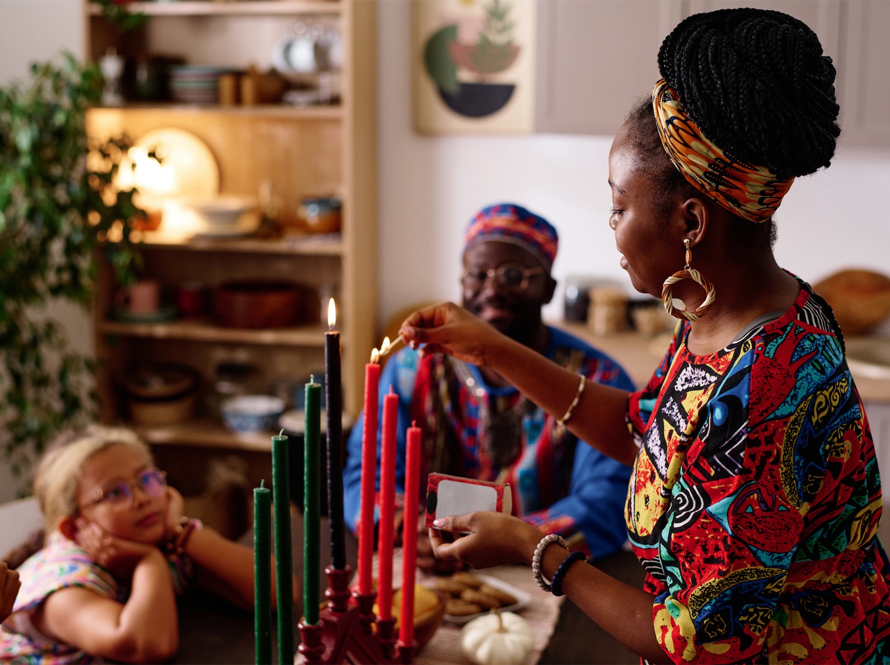 compressed side view of young woman burning candles symbolizi 2023 11 27 05 01 21 utc